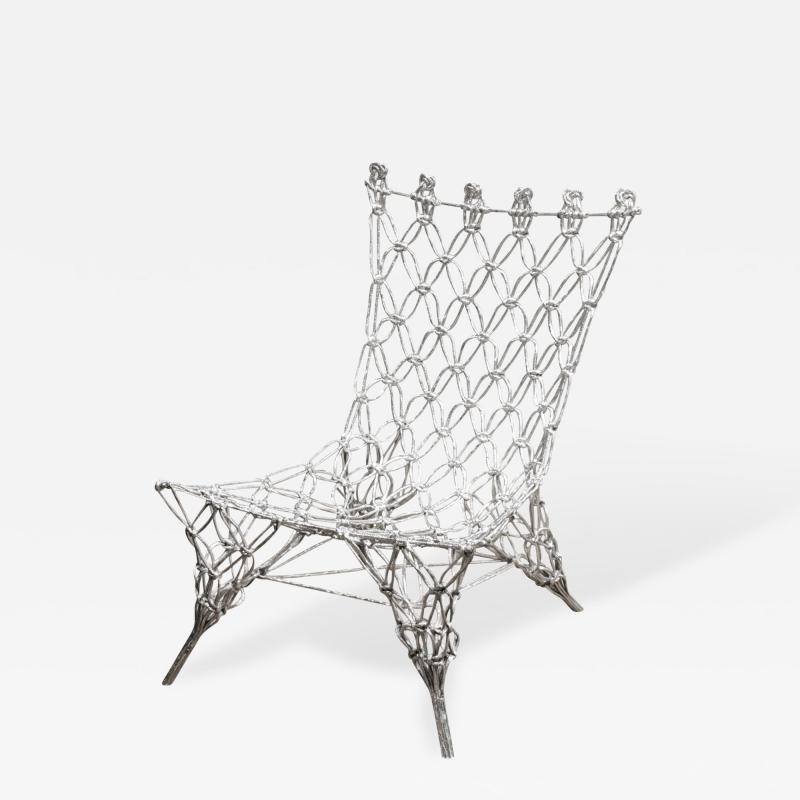 Marcel Wanders Marcel Wanders Knotted Rope Chair in Chrome Epoxy 1996