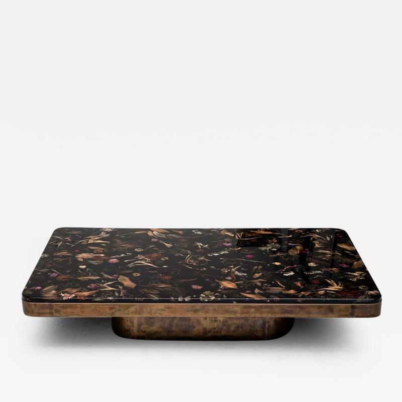 Marcin Rusak FLORA BRONZE RECTANGULAR COFFEE TABLE 218