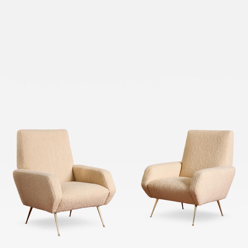 Marco Zanuso 1950s Italian Angular Armchairs