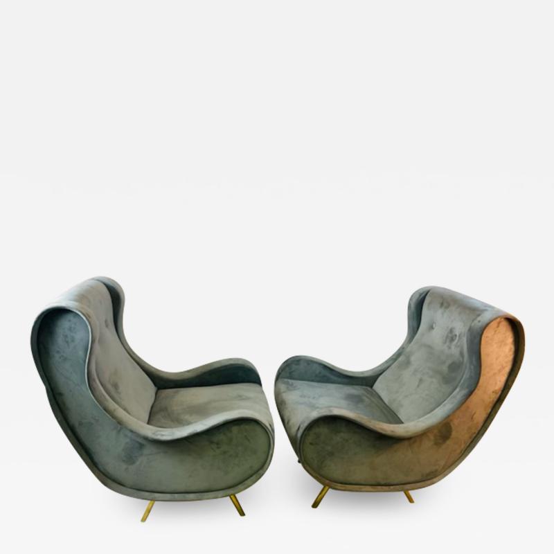 Marco Zanuso HIGH STYLE LOUNGE CHAIRS IN THE MANNER OF MARCO ZANUSO