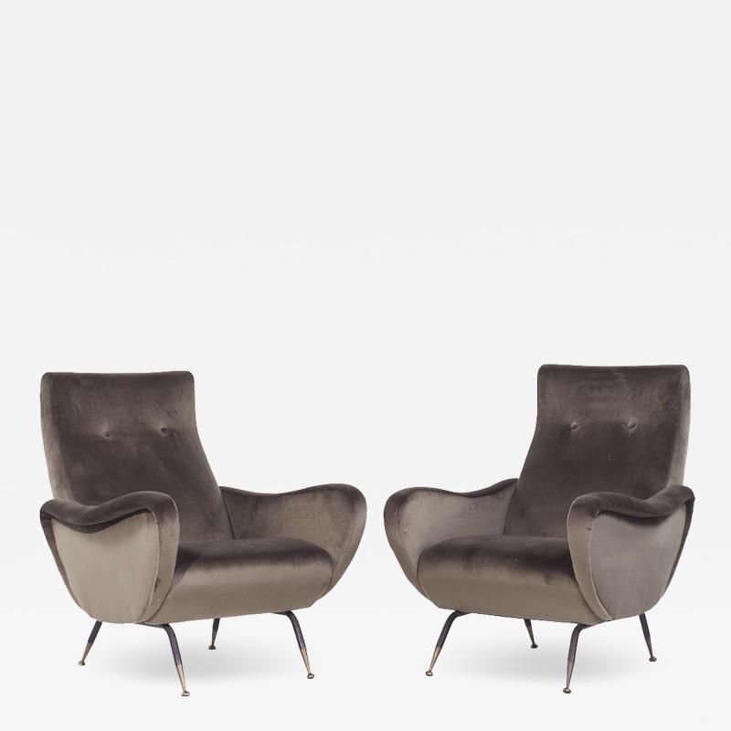 Marco Zanuso Marco Zanuso Mid Century Lady Lounge Chair Pair