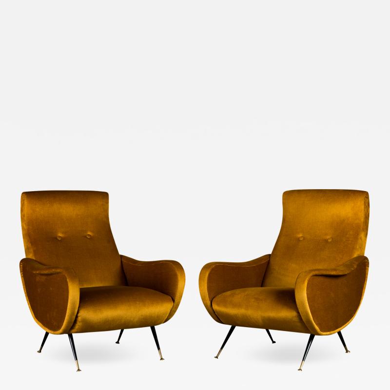 Marco Zanuso Marco Zanuso Pair of Lounge Chairs