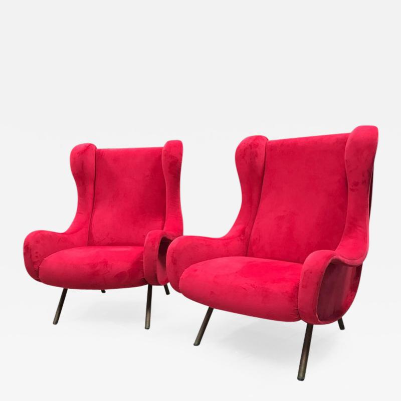Marco Zanuso Marco Zanuso Senior Armchairs 1950 1960 for Arflex
