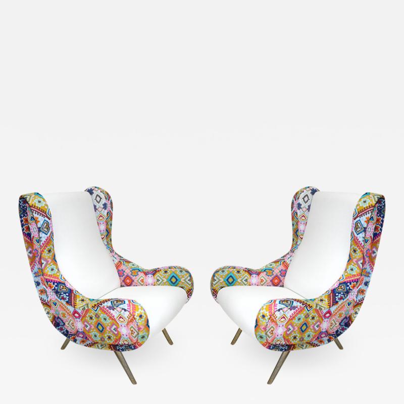 Marco Zanuso Pair of Armchairs Mod Senior Designed by Marco Zanuso and Edited by Arflex