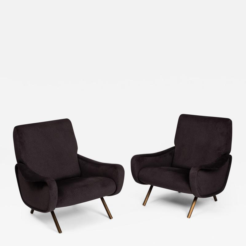 Marco Zanuso Pair of Early Lady Chairs by Marco Zanuso