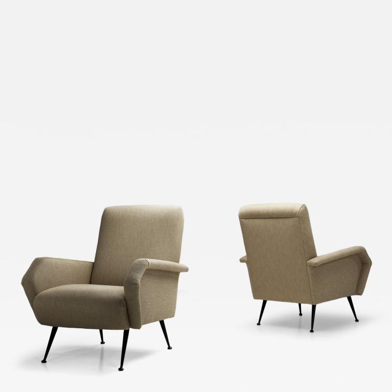 Marco Zanuso Pair of Italian Armchairs in the manner of Marco Zanuso Italy 1960s