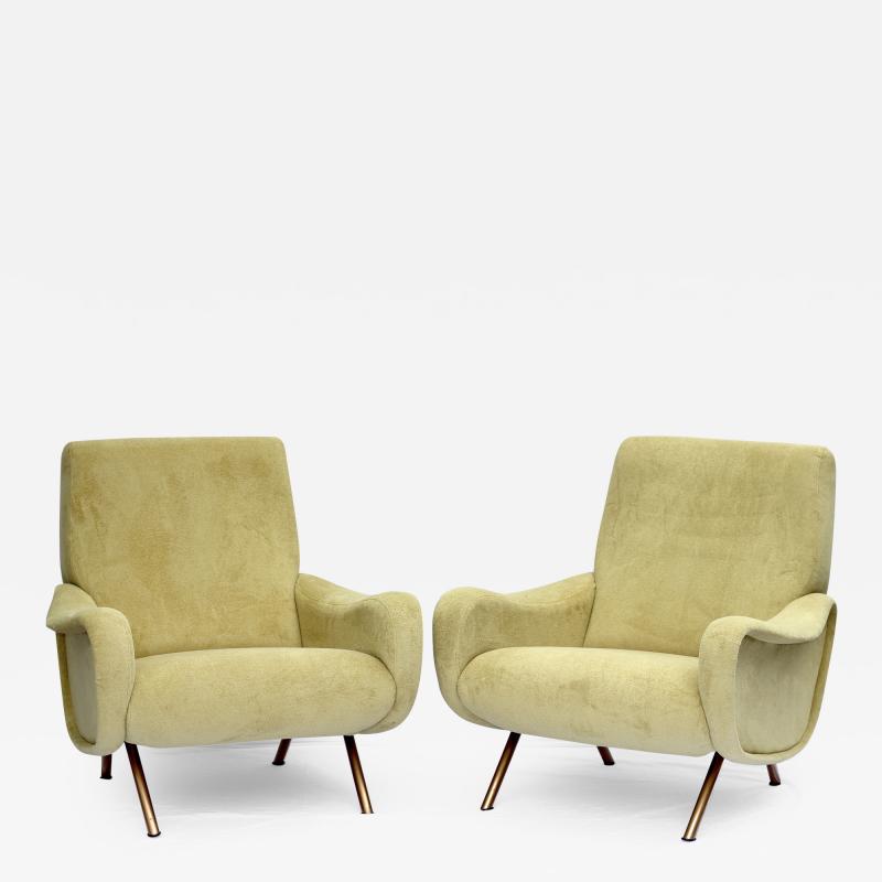 Marco Zanuso Pair of Lady Chairs by Marco Zanuso for Arflex 1951 Italy