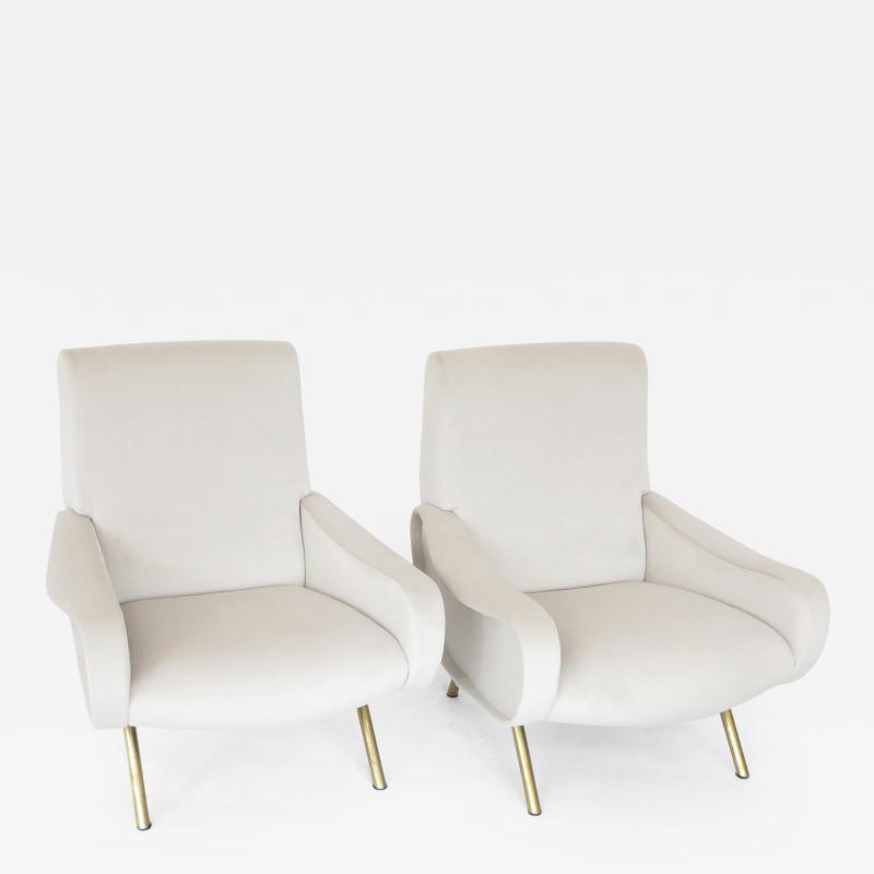 Marco Zanuso Pair of Marco Zanuso Italian Lady Chairs for Arflex