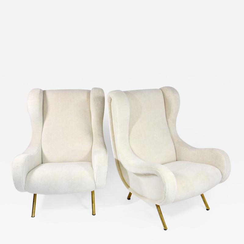 Marco Zanuso Pair of senior armchairs