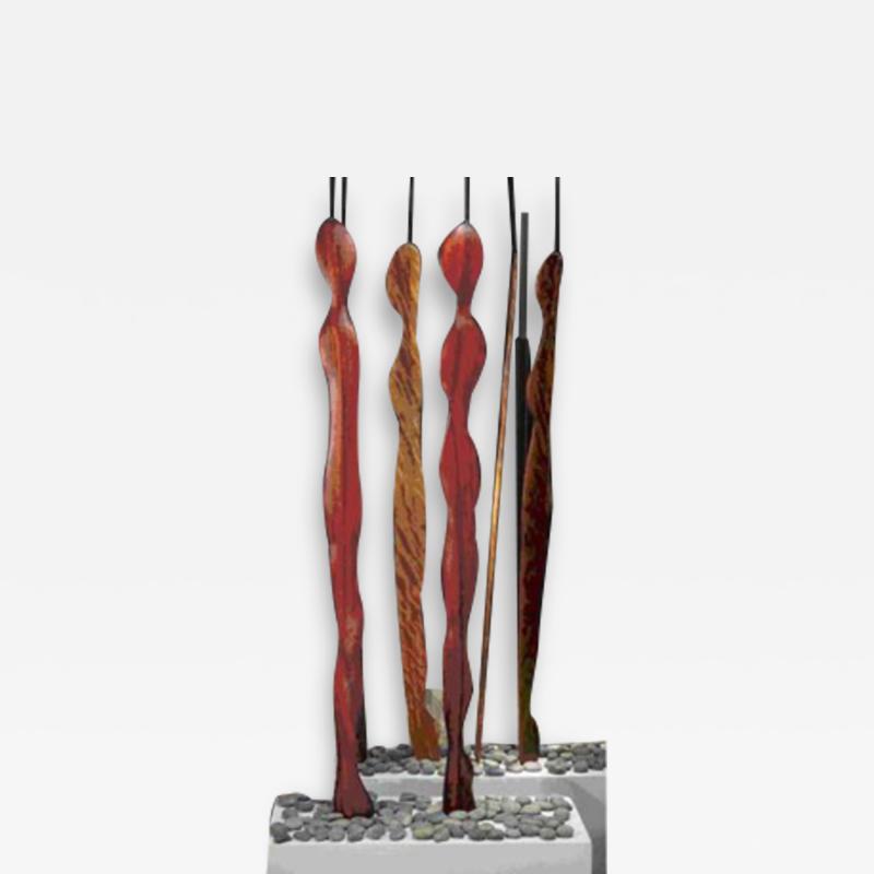 Margery Ellen Goldberg Forest People pricing provided is for all five pieces installed 