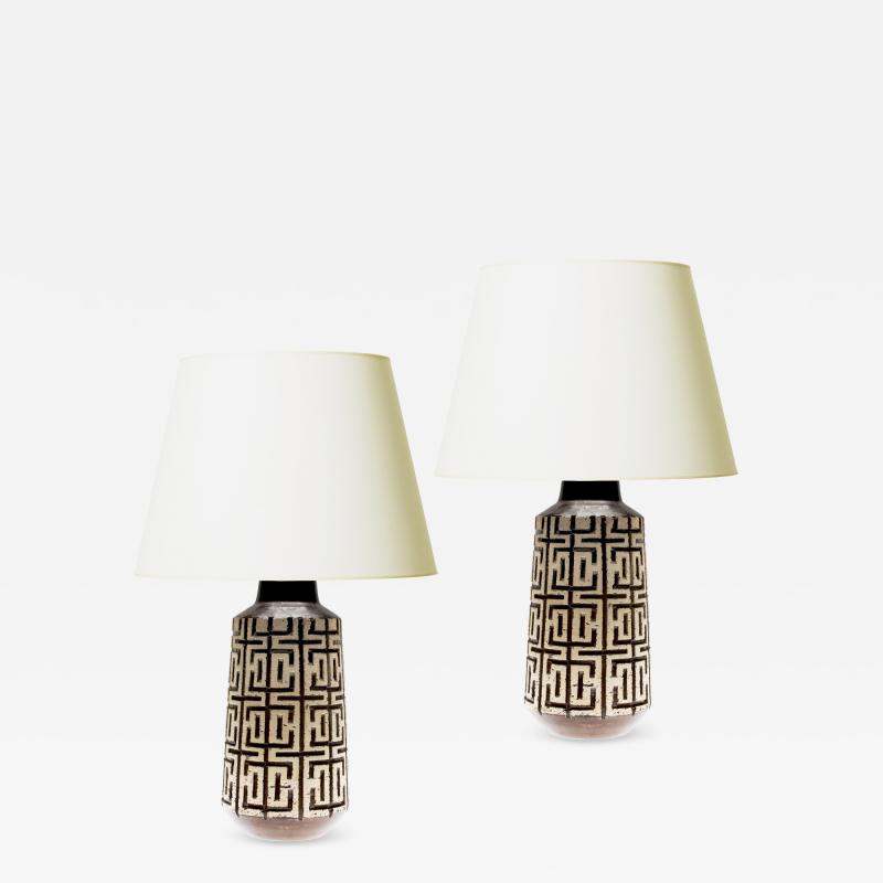 Mari Simmulsson Pair of LABYRINT table lamps by Mari Simmulsson