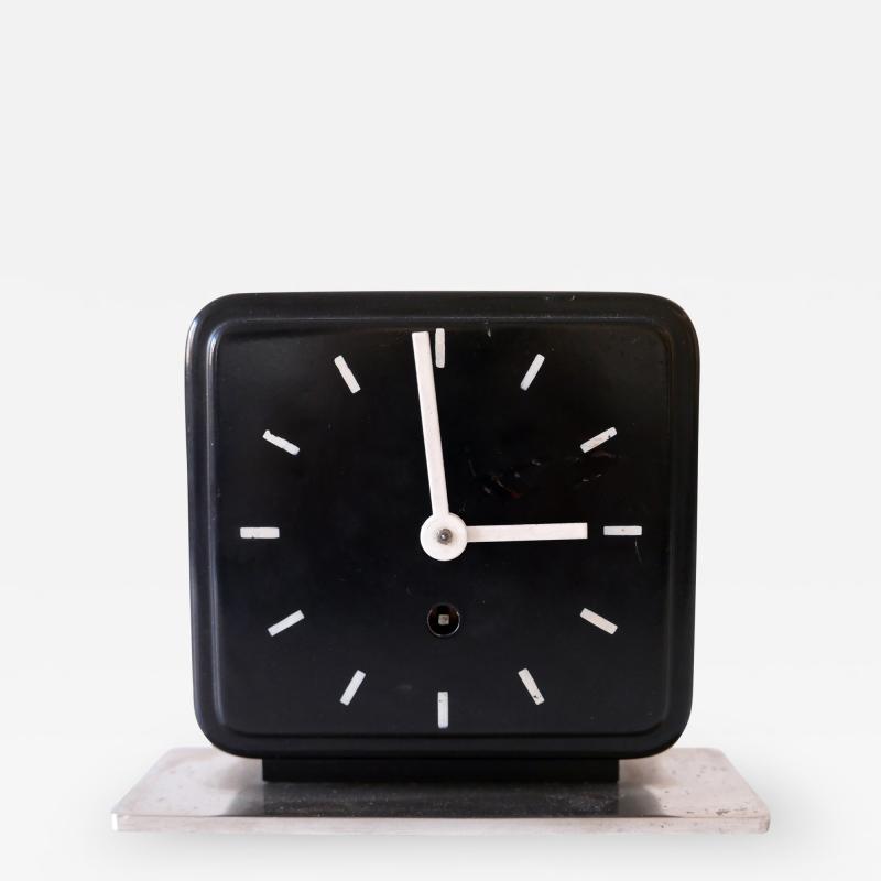 Marianne Brandt Bauhaus Table or Desk Clock by Marianne Brandt for Ruppelwerk Gotha Germany 1932