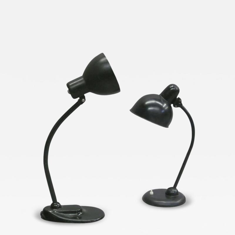 Marianne Brandt Two Bauhaus Desk Lamps by Marianne Brandt and Christian Dell