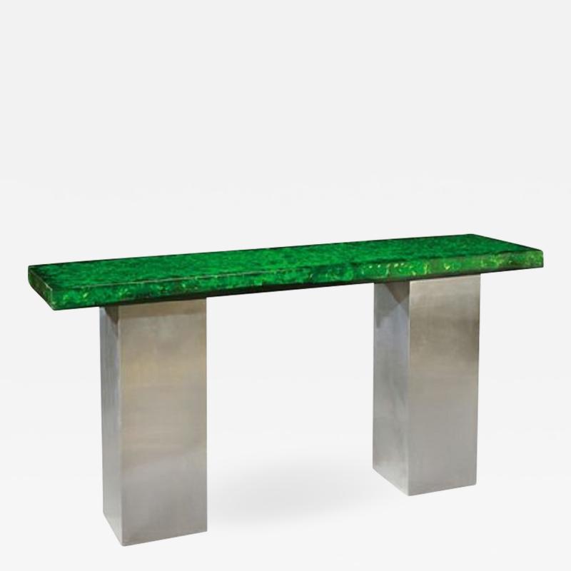 Marie Claude Fouquieres Resin Top Console by Marie Claude Fouquieres