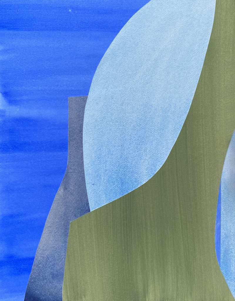 Marie de Lignerolles Jardin Sur Leau Abstract painting 2024