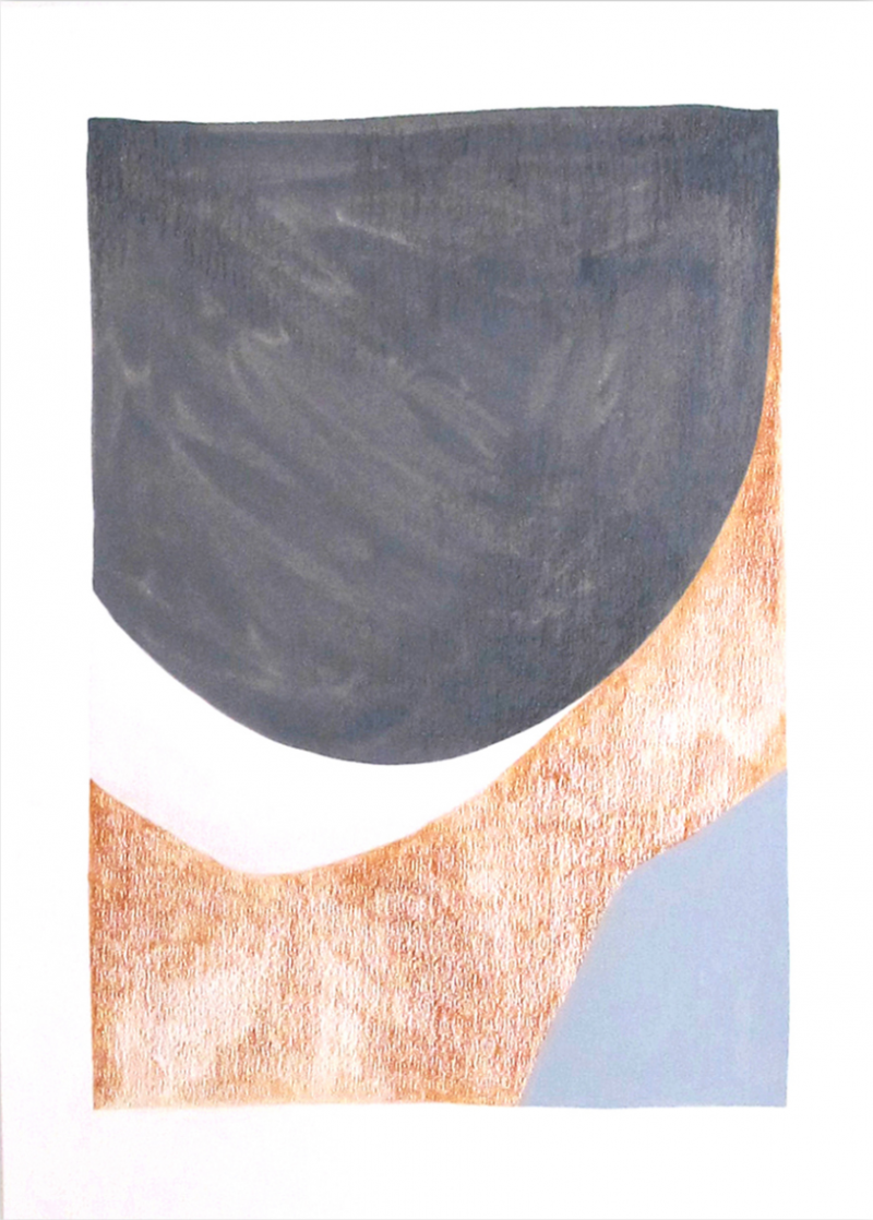 Marie de Lignerolles Orage terre Abstract painting 2023