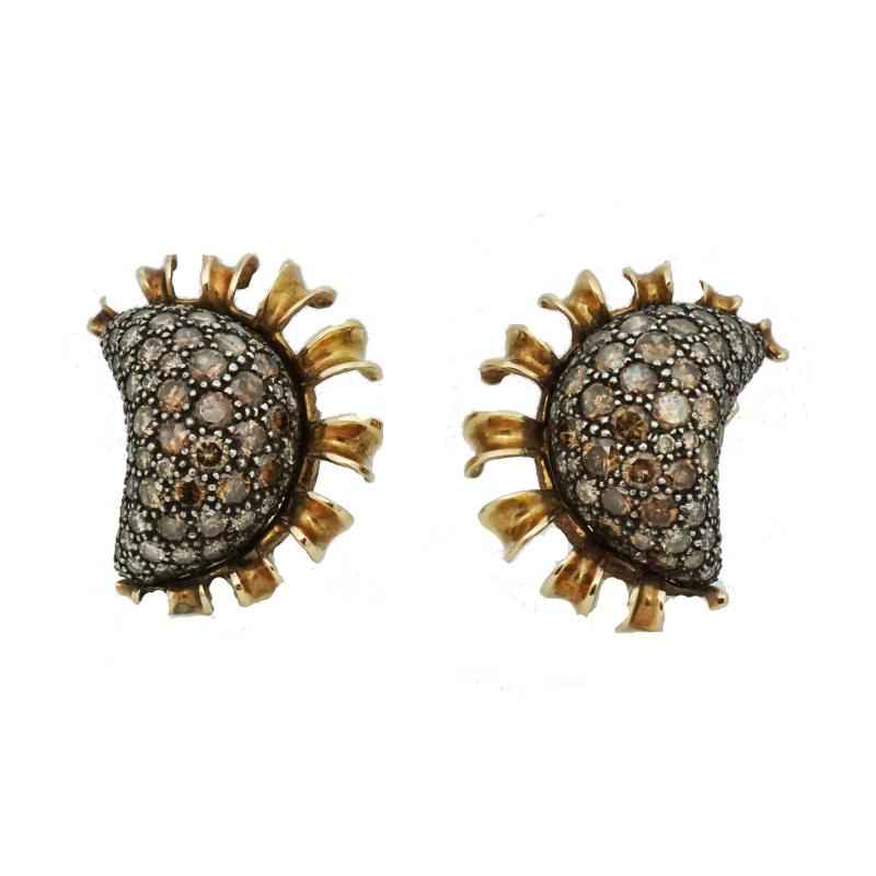 Marilyn Cooperman Fancy Brown Diamond Earrings