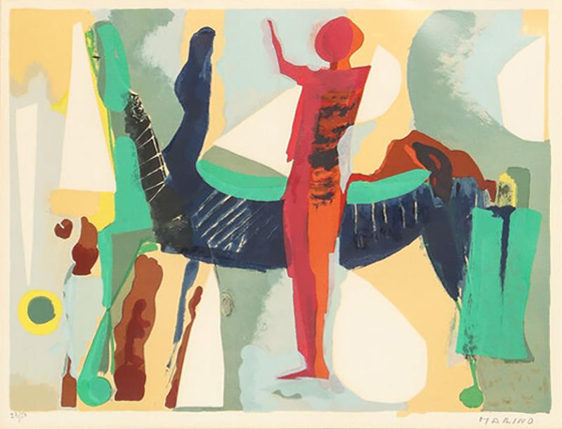 Marino Marini Marino Marini Untitled From Color to Form Series 1969