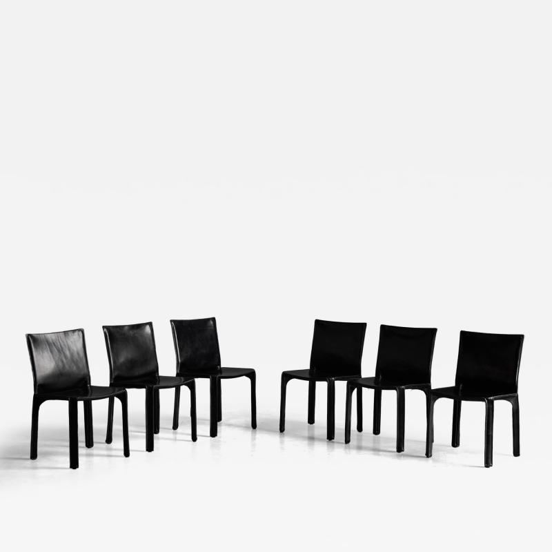 Mario Bellini CAB 412 Chairs by Mario Bellini for Cassina Italy 1970s