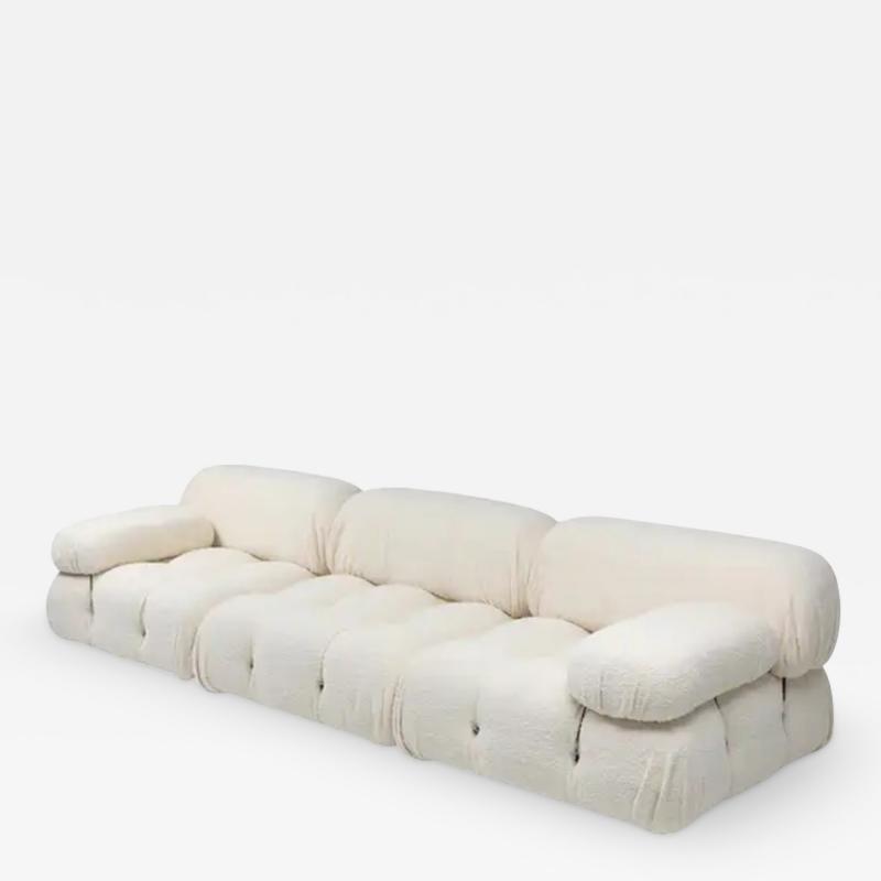 Mario Bellini Camaleonda Three Seater in Boucle Wool with 2 Armrests by Mario Bellini 1970s