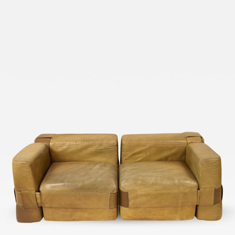 Mario Bellini Leather Sofa by Mario Bellini circa 1970