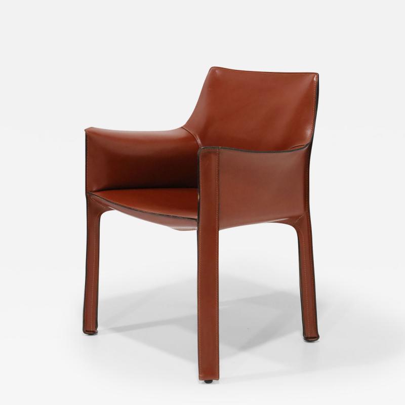 Mario Bellini Mario Bellini 413 CAB Chair for Cassina in Hazelnut Leather
