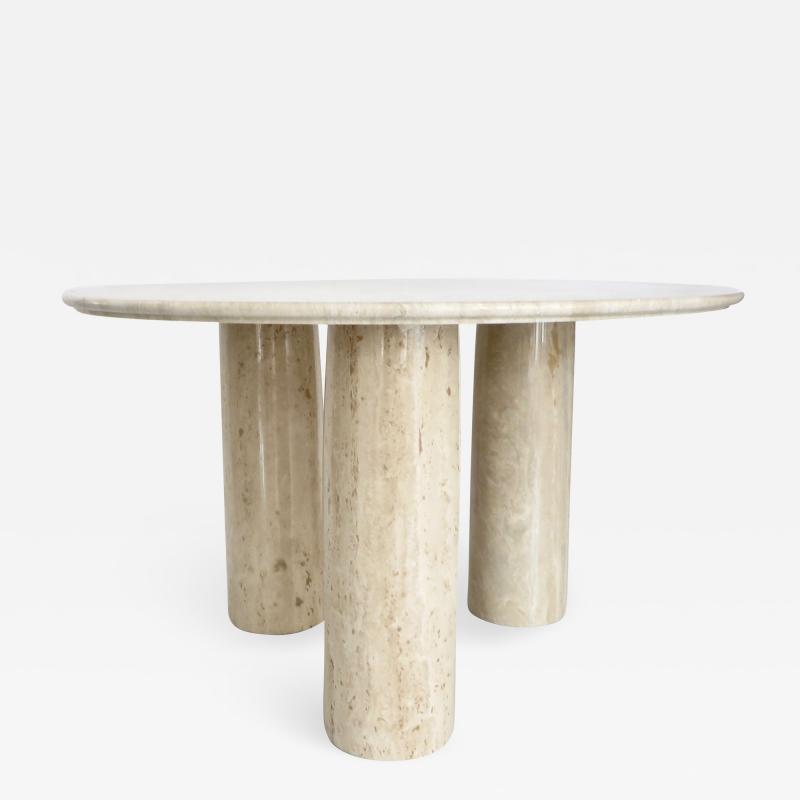 Mario Bellini Mario Bellini Italian Travertine Il Colonnato Dining Table for Cassina