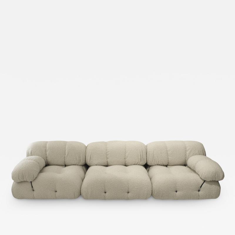 Mario Bellini Mario Bellini for B B Italia Camaleonda White Boucl Fabric Modular Sofa