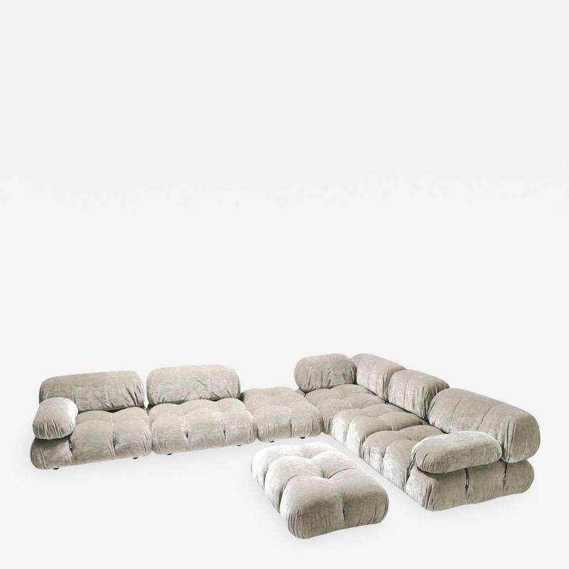 Mario Bellini Velvet Sectional Sofa Model Camaleonda by Mario Bellini 1970s