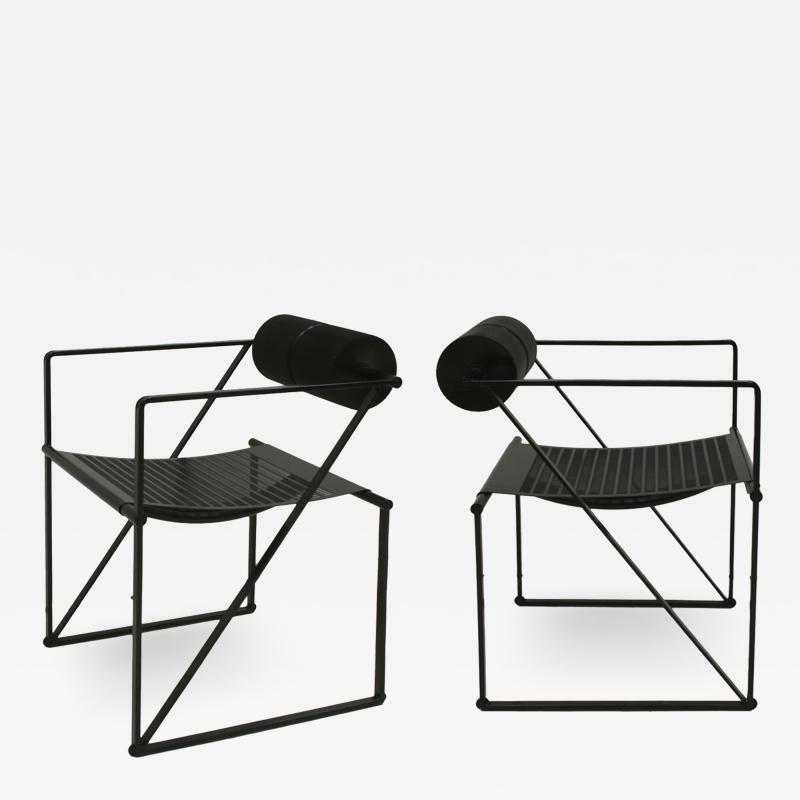 Mario Botta Mid Century Modern Pair of Chairs Mod Seconda Designed by Mario Botta 1982