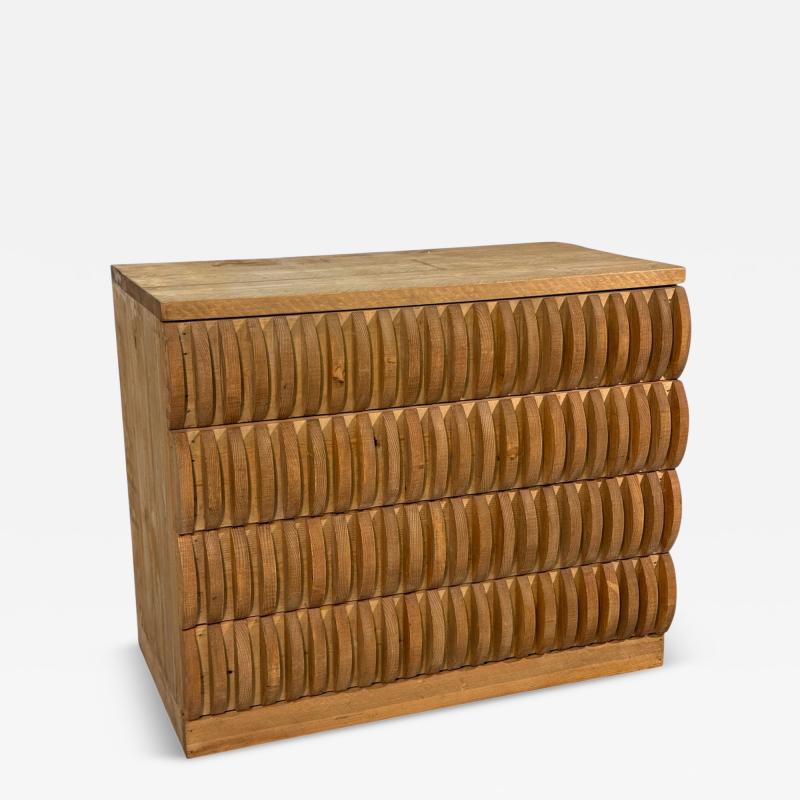 Mario Ceroli Pine Drawer by Mario Ceroli Italy circa 1970s