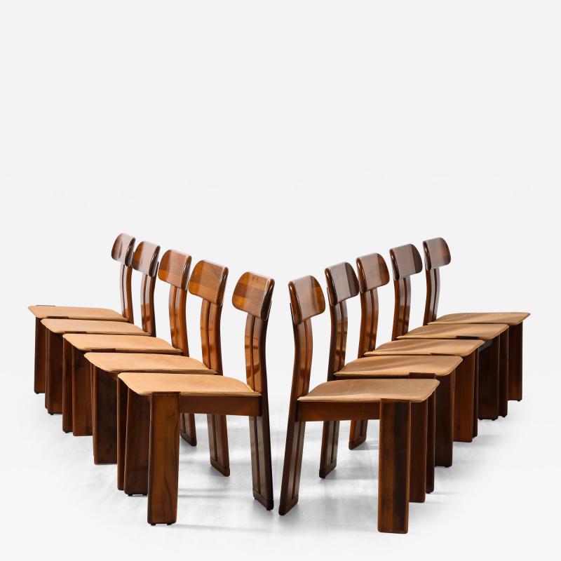 Mario Marenco Mario Marenco for Mobil Girgi Set of Ten Sapporo Dining Chairs circa 1970