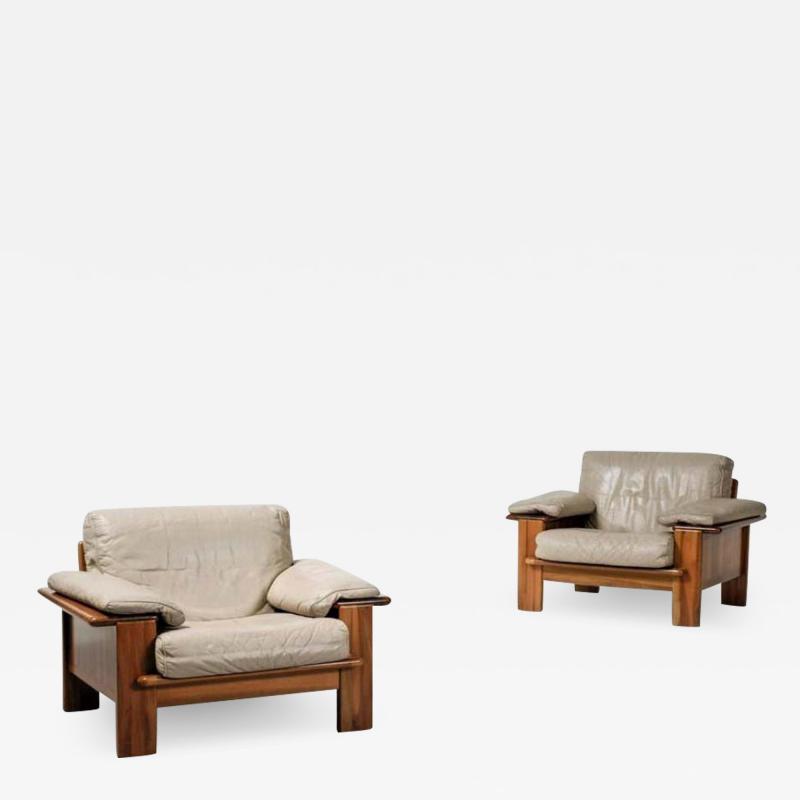 Mario Marenco Pair of Large Armchairs