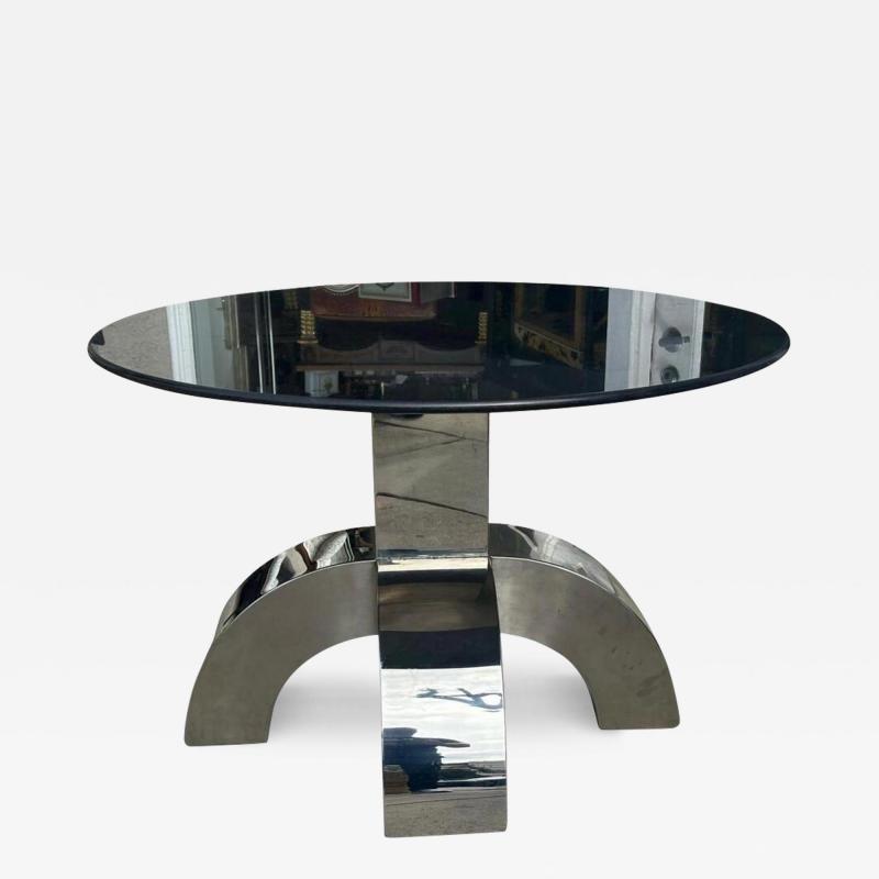 Mario Sabot Mario Sabot Attr Modern Aluminum Granite Designer Dining Table