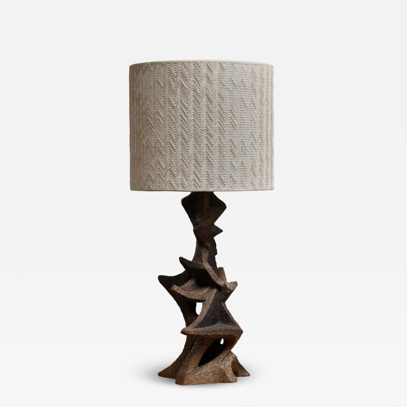 Marius Bessone Ceramic table Lamp by Marius Bessone