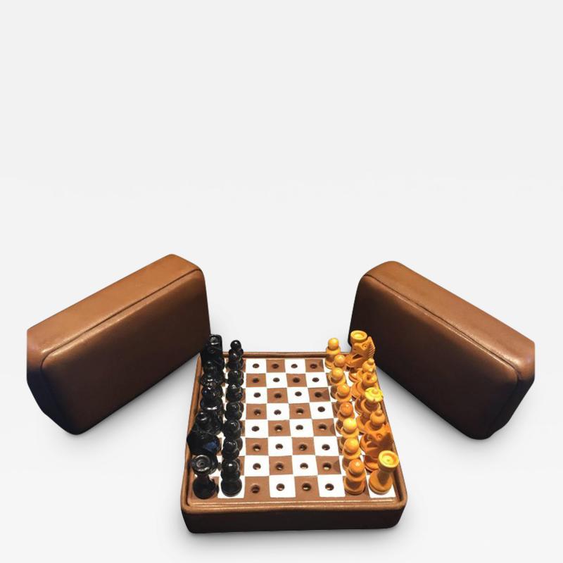 Mark Cross Miniature Travel Chess Set