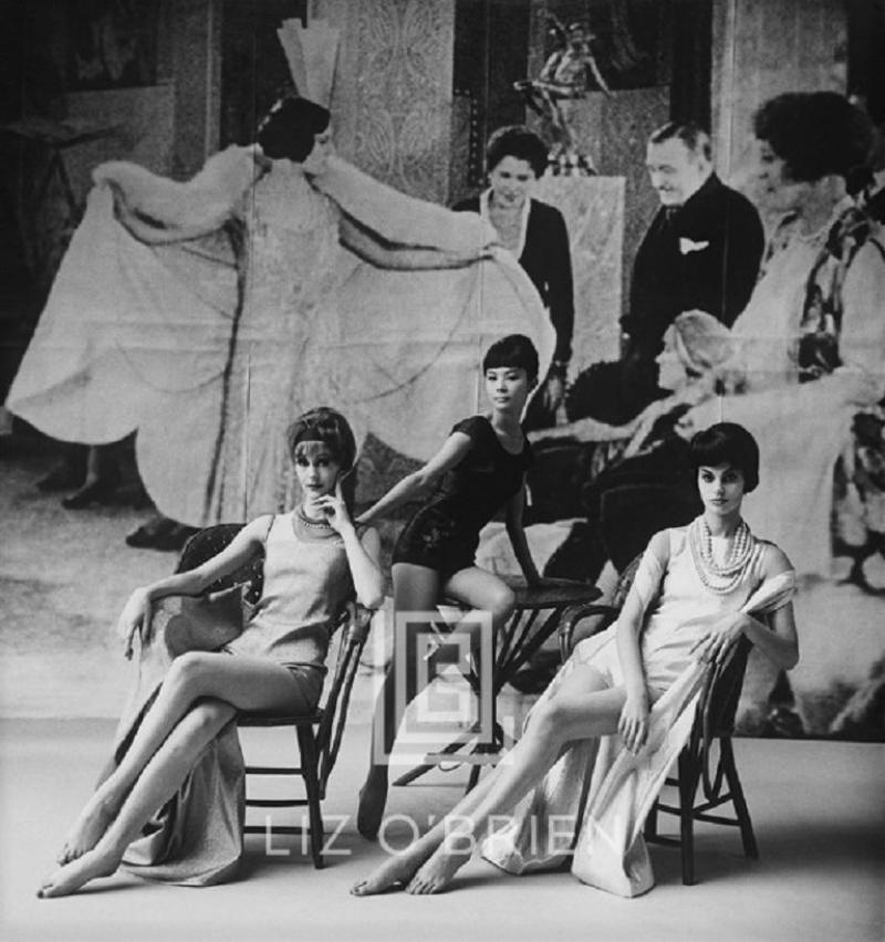 Mark Shaw 1920s Backdrop Three Girls Lounge 1961