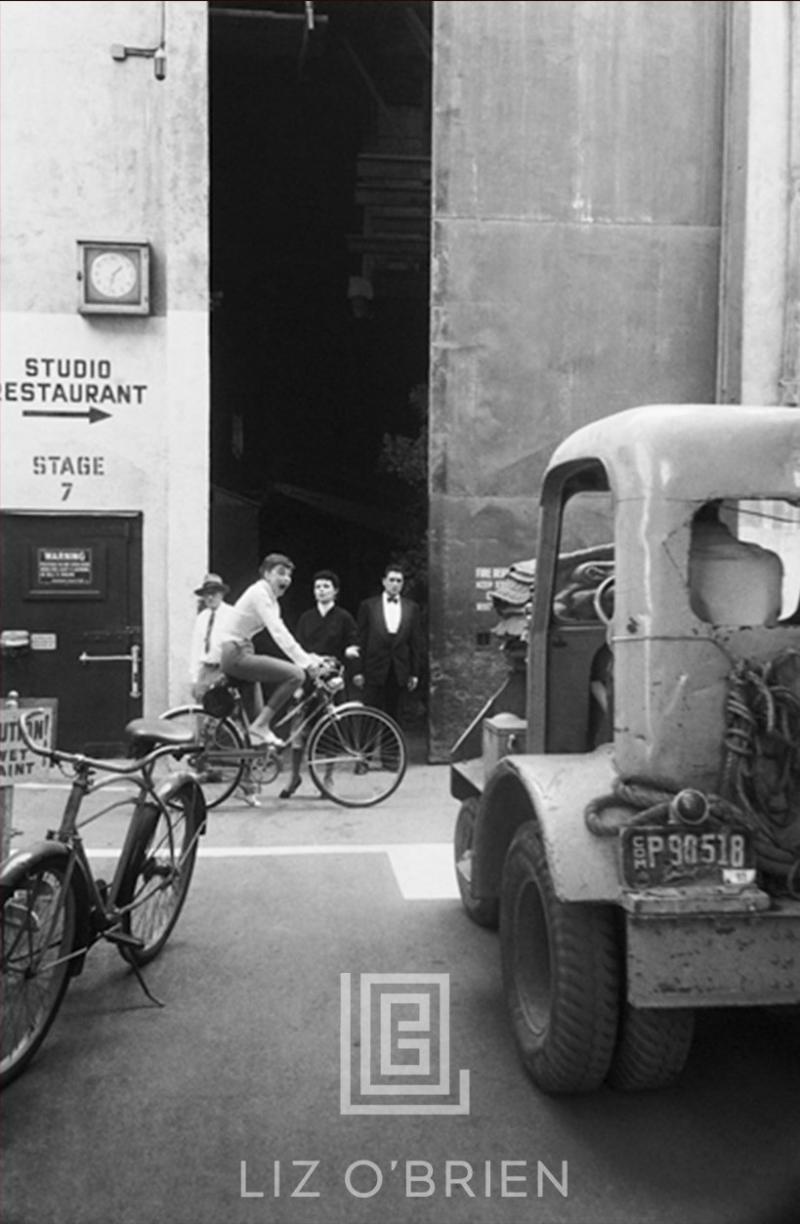 Mark Shaw Audrey Hepburn Bicycles Sabrina Movie Set 1953