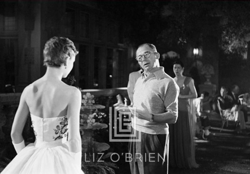 Mark Shaw Audrey Hepburn and Director Billy Wilder on the set of Sabrina 1953