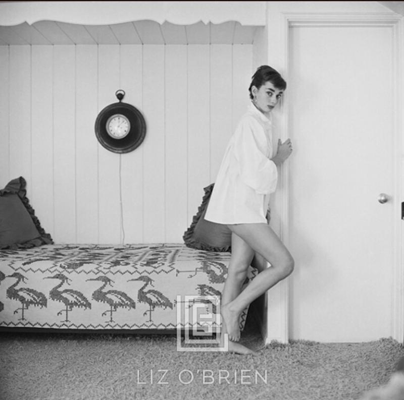 Mark Shaw Audrey Hepburn at Home Heron Day Bed Glances 1954