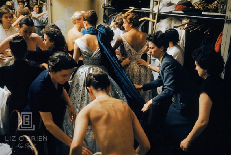 Mark Shaw Backstage Balmain Blue Train