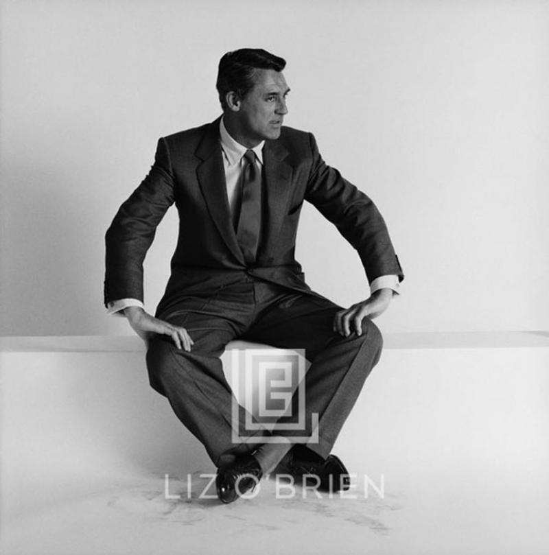 Mark Shaw Cary Grant Seated Looks Left