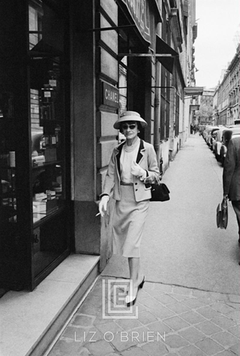 Mark Shaw Coco Chanel Enters Her Paris Boutique