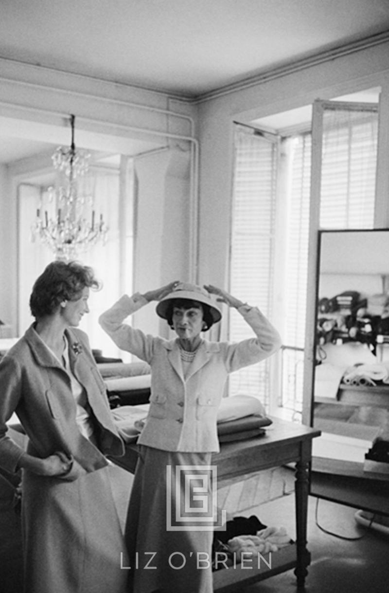 Mark Shaw Coco Chanel with Suzy Parker Discusses New Designs