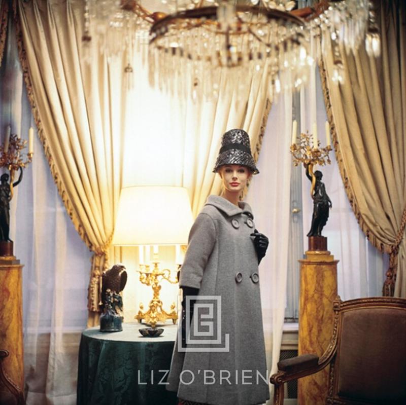 Mark Shaw Designers Homes Dior Coat with Bucket Hat 1960