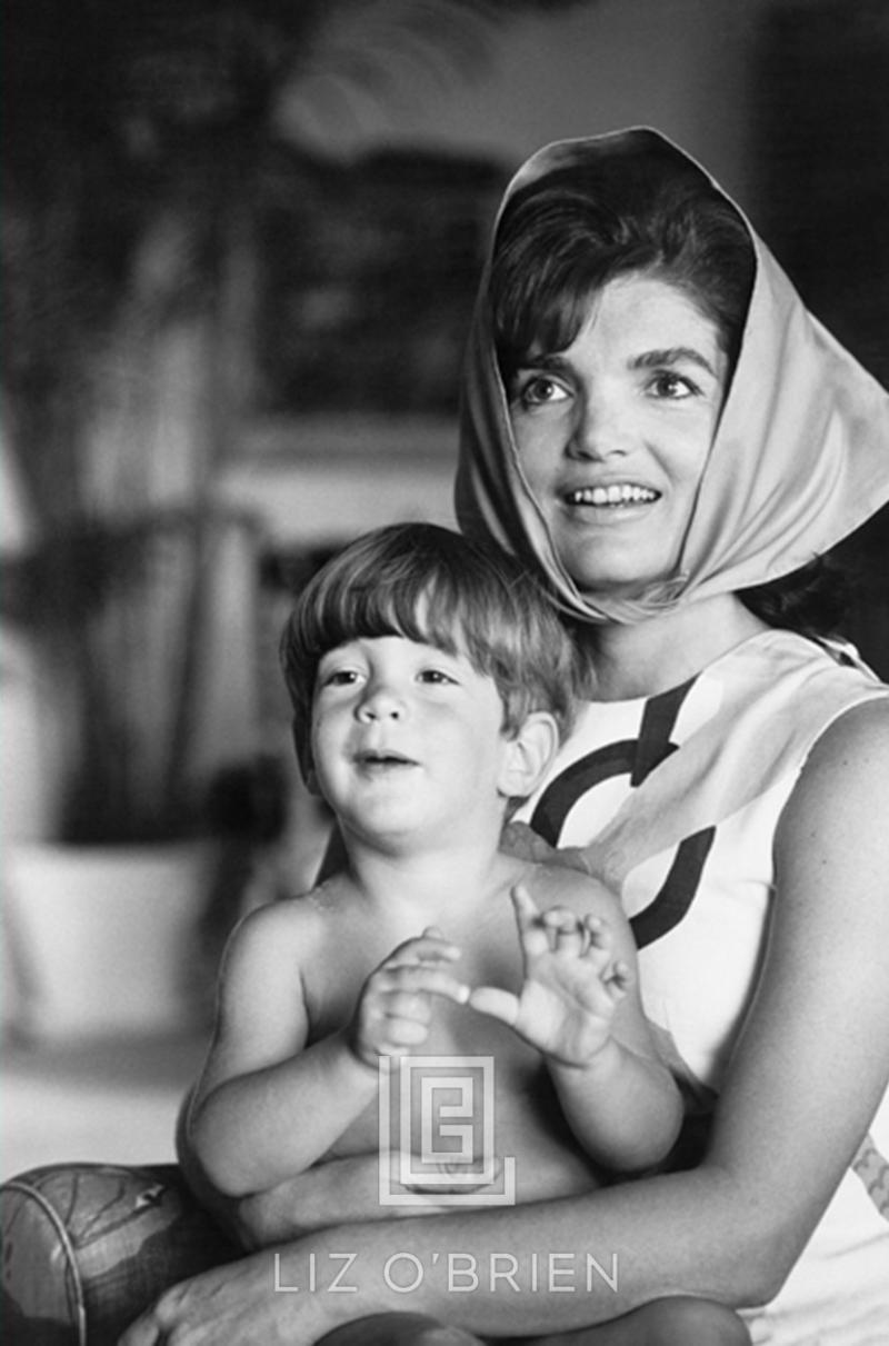 Mark Shaw Kennedy Jackie and John Jr in Palm Beach 1963
