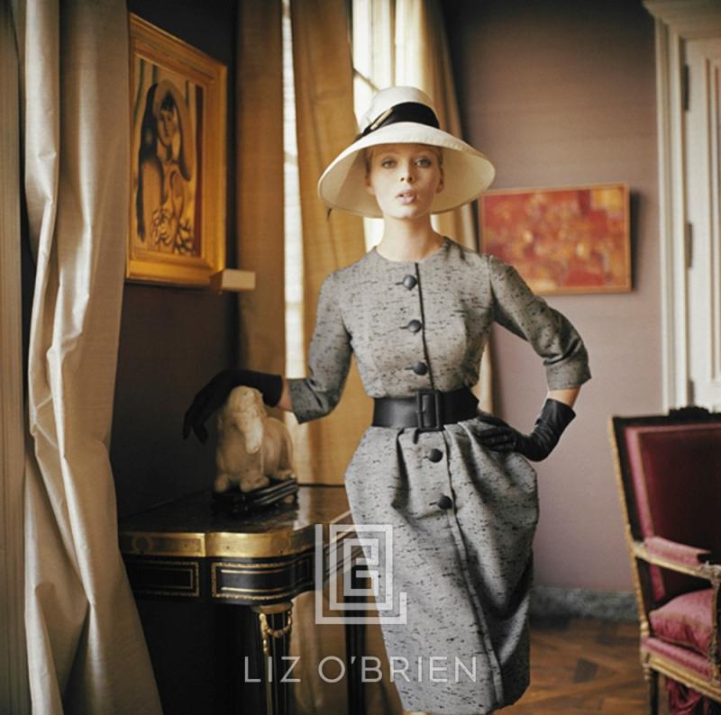 Mark Shaw Nico in Gray Dior Day Dress 1960