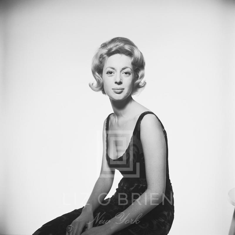 Mark Shaw Tiger Morse Black Dress c11 1961