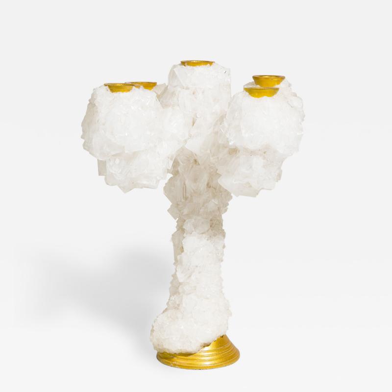 Mark Sturkenboom Dutch Contemporary Crystal 5 Arm Candelabra