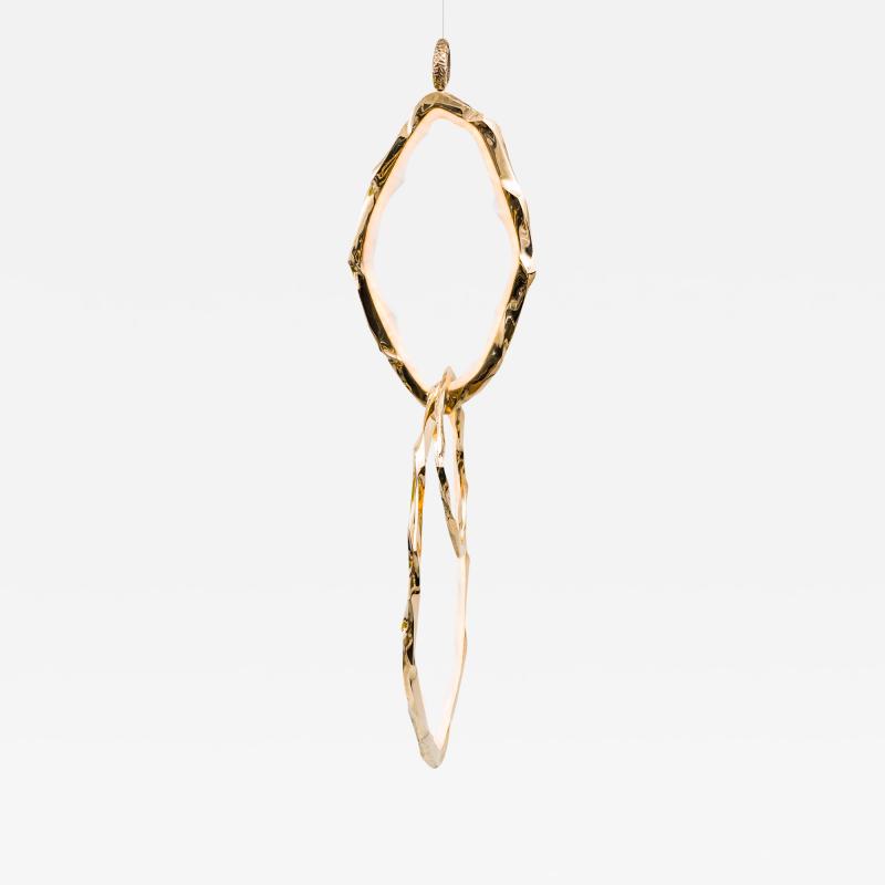 Markus Haase Bronze and Onyx Circlet Series Pendant III